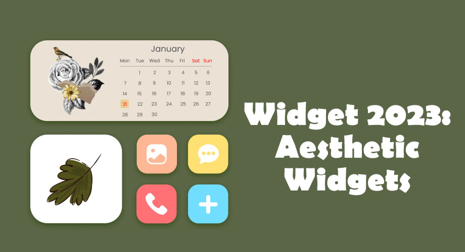 Widget 2023 Aesthetic Widgets